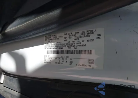 2019 Ford Transit-250 from USA, damaged, VIN 1FTYR3XM5KKB12044